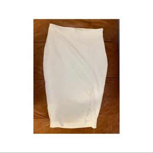 RW&CO. White midi skirt with slit